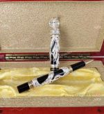 Jinhao Rollerball Pen Snake Titanium Silver with Black Gift Pens